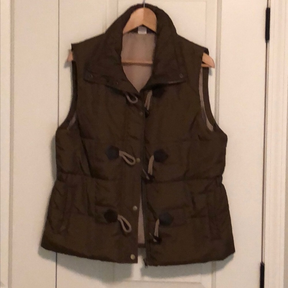 Olive green vest